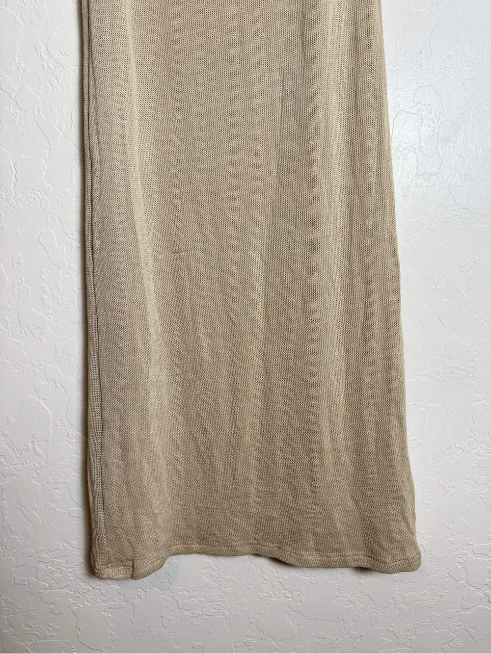 Outcast Clothing Rosalia Knit Maxi Skirt Oat Beige Small NWT